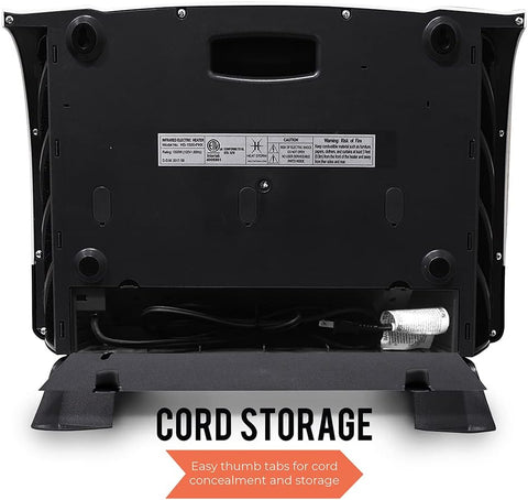 Heat Storm Phoenix HS - 1500 - PHX, Infrared Space Heater with Attachable Feet, Remote Control, Energy Efficient - 750 - 1500 Watts, Gray Floor or Wall - with | Sold by Uncle Wiener's Wholesale