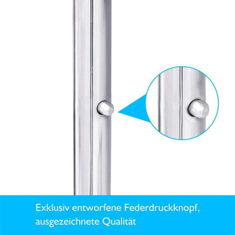 "Heavy-Duty Collapsible Single Rail Clothing Rack with Wheels"
"Adjustable Double Rail Chrome Garment Rack for Retail and Home"
"Heavy-Duty Commercial Clothing Rack Assembly Diagram"
"Smooth Rolling Wheels for Garment Racks – Close-Up View"