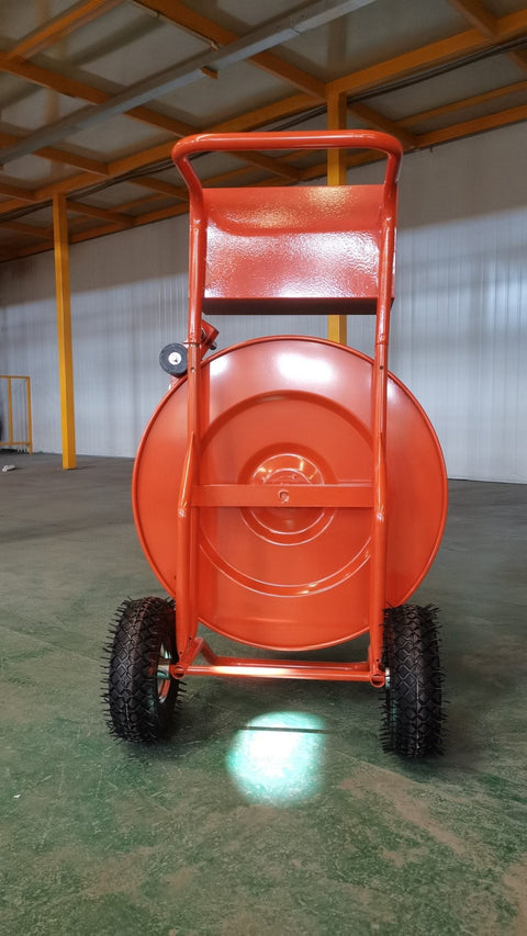 “Heavy-duty red strapping cart for warehouse use”
“Black industrial poly and steel banding cart with storage tray”