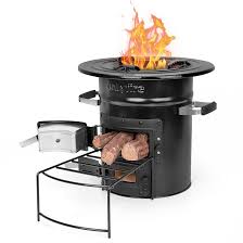 Heavy - Duty Rocket Stove for Outdoor Cooking & Camping BBQ – High Heat Wood - Fired Stove 2504031 - with | Sold by Uncle Wiener's Wholesale