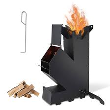 Heavy - Duty Rocket Stove for Outdoor Cooking & Camping BBQ – High Heat Wood - Fired Stove 2504031 - with | Sold by Uncle Wiener's Wholesale