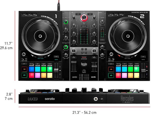 Hercules DJ DJControl Inpulse 500 2 - Channel DJ Controller - with | Sold by Uncle Wiener's Wholesale
