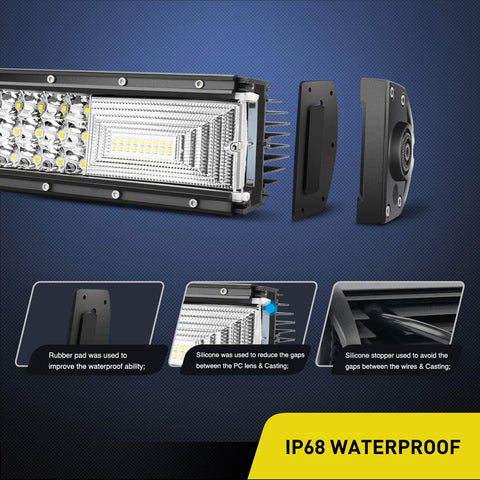 8D 6000K LED Light Bars – Straight and Curved Models
Off-Road Waterproof LED Light Bars with Spot + Flood Beam
Mounted Curved LED Bar on Truck Grill
Aluminum Housing LED Light Bars for Trucks and ATVs
High-Lumen LED Light Bars – Multiple Sizes Available