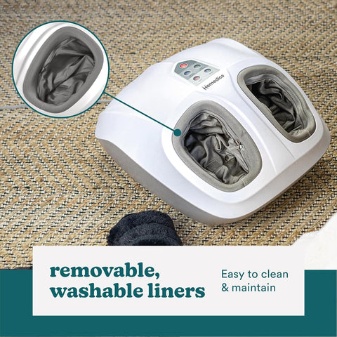 HoMedics Shiatsu Air 2.0 Foot Massager with Soothing Heat and Rhythmic Air Compression, 3 Customized Controls and Intensities, Washable Liner, At - Home Kneading Massage Relaxes Feet, 3 Speed Options - with | Sold by Uncle Wiener's Wholesale