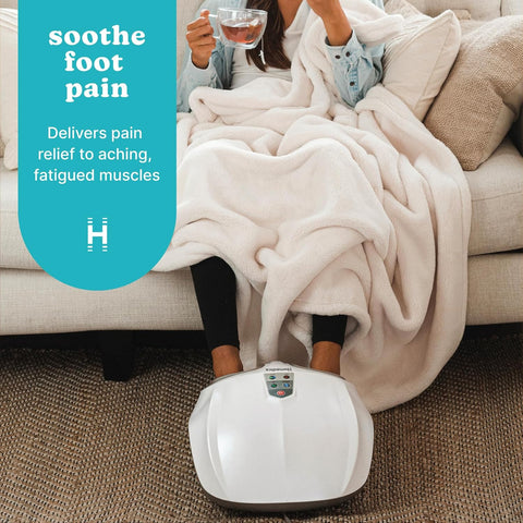 HoMedics Shiatsu Air 2.0 Foot Massager with Soothing Heat and Rhythmic Air Compression, 3 Customized Controls and Intensities, Washable Liner, At - Home Kneading Massage Relaxes Feet, 3 Speed Options - with | Sold by Uncle Wiener's Wholesale