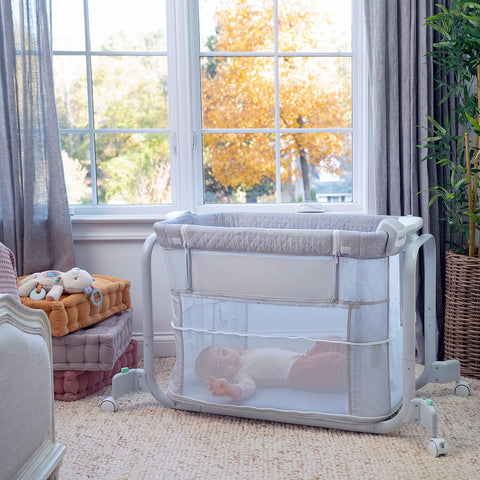 Ingenuity Dream Hero 3 - in - 1 Co - Sleeping Bassinet and Crib - Constellation (Grey), Unisex, Newborn to 12 Months - with Constellation | Sold by Uncle Wiener's Wholesale