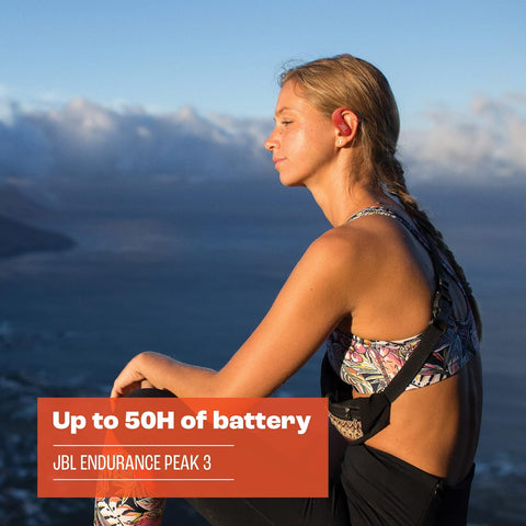 JBL Endurance Peak 3 - Dust and Water Proof (IP68) True Wireless Active Earbuds, Pure Bass Sound, Up to 50 Total Hours of Playback with Speed Charge, Ambient Aware & Talk Thru (Black) - with | Sold by Uncle Wiener's Wholesale