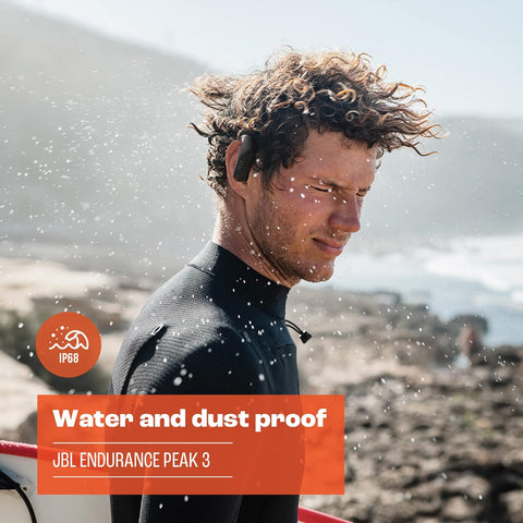 JBL Endurance Peak 3 - Dust and Water Proof (IP68) True Wireless Active Earbuds, Pure Bass Sound, Up to 50 Total Hours of Playback with Speed Charge, Ambient Aware & Talk Thru (Black) - with | Sold by Uncle Wiener's Wholesale