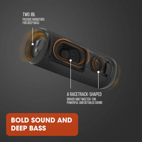 JBL Flip 6 - Portable Bluetooth Speaker, powerful sound and deep bass, IPX7 waterproof, 12 hours of playtime, JBL PartyBoost for multiple speaker pairing for home, outdoor and travel (Black) - with Black | Sold by Uncle Wiener's Wholesale