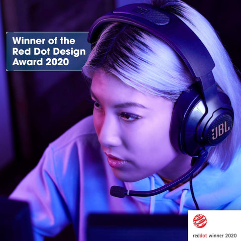 JBL Quantum 400 - USB over - ear gaming headset with game - chat balance dial, QuantumSURROUND and DTS, Voice focus directional flip - up mic and memory foam ear cushions (Black) - with | Sold by Uncle Wiener's Wholesale