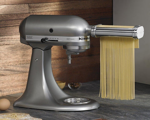 KitchenAid KSMPRA Stand Mixer Attachment Pasta Roller & Cutter, 3 - Piece Set, Stainless Steel - with Stainless Steel | Sold by Uncle Wiener's Wholesale