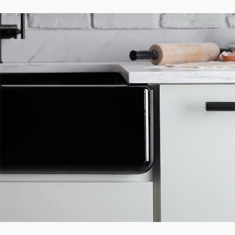 KOHLER Whitehaven / 35 - 3/4" undermount single - bowl farmhouse kitchen sinkK - 6489 - 0 - with White | Sold by Uncle Wiener's Wholesale