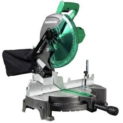Metabo HPT C10FCGSM 15 Amp Single Bevel 10 in. Corded Compound Miter Saw - with Dimensions (Overall): 21.5 inches (H) x 18.5 inches (W) x 23.0 inches (D) | Sold by Uncle Wiener's Wholesale