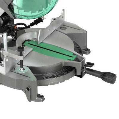 Metabo HPT C10FCGSM 15 Amp Single Bevel 10 in. Corded Compound Miter Saw - with Dimensions (Overall): 21.5 inches (H) x 18.5 inches (W) x 23.0 inches (D) | Sold by Uncle Wiener's Wholesale