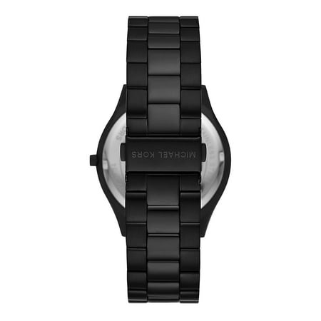 Michael Kors Slim Runway Black Stainless Steel Mens Watch - with Black | Sold by Uncle Wiener's Wholesale