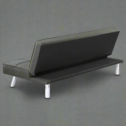 Black Modern Metal Frame Convertible Sofa Bed in Upright Position
Convertible Sofa Lounger in Minimal Living Room
Metal Frame Sofa Fully Reclined into Bed
Gray Futon Sofa with Metal Frame and Cushioned Seating
Multi-Position Convertible Sofa for Small Spaces
Side View of Sofa Lounger with Steel Legs
Foldable Futon Sofa with Modern Design
Compact Sofa Bed Setup in Small Apartment
Adjustable Metal Frame Sleeper Sofa in Gray
