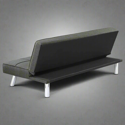 Black Modern Metal Frame Convertible Sofa Bed in Upright Position
Convertible Sofa Lounger in Minimal Living Room
Metal Frame Sofa Fully Reclined into Bed
Gray Futon Sofa with Metal Frame and Cushioned Seating
Multi-Position Convertible Sofa for Small Spaces
Side View of Sofa Lounger with Steel Legs
Foldable Futon Sofa with Modern Design
Compact Sofa Bed Setup in Small Apartment
Adjustable Metal Frame Sleeper Sofa in Gray