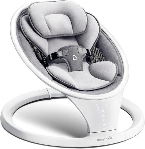 Munchkin Bluetooth Enabled Lightweight Baby Swing with Natural Sway in 5 Speeds and Remote Control - with | Sold by Uncle Wiener's Wholesale
