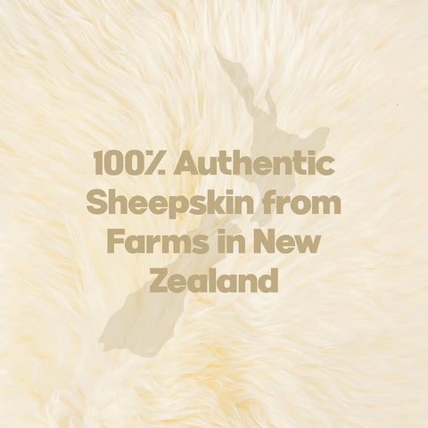 Natural Sheepskin Rug with Thick and Lush 2.5 Inch Pile | Hypoallergenic Sheep Fur Rug with Anti - Skid Back l Sheepskin Wool Area Rugs, Natural, 7 ft x 6 ft - with Natural | Sold by Uncle Wiener's Wholesale