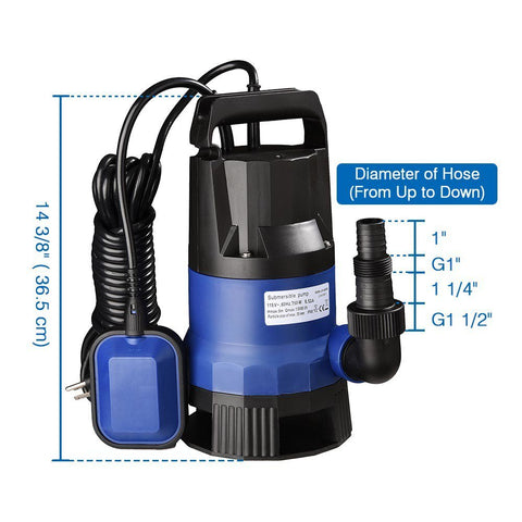 New 1 HP Sump Water Pump – High - Performance Submersible Pump for Basement Drainage & Flood Control TP01074 - with | Sold by Uncle Wiener's Wholesale
