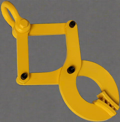 Heavy-duty 1 ton pallet puller clamp in yellow
6000 lb pallet clamp for material handling
Steel pallet puller with gripping jaws and chain hook
Warehouse pallet repositioning clamp
Industrial pallet clamp for trailers and logistics