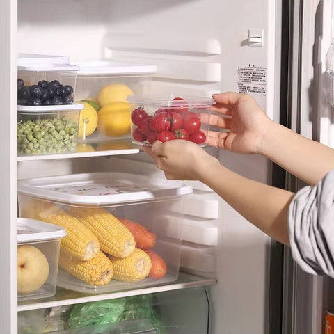 "round and square food storage container set"
"10 piece BPA-free kitchen storage containers"
"stackable plastic food containers with lids"
"clear freezer-safe food containers set"
"organized kitchen pantry with container sets"