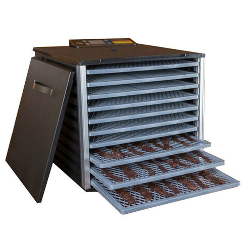 New 10 tray food dehydrator with digital timer, temperature control, and rear - mounted fan 710722 - with | Sold by Uncle Wiener's Wholesale