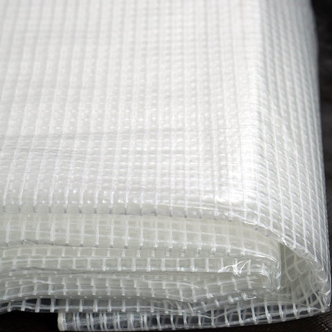 10x20 FT Heavy-Duty Greenhouse Woven Tarp Front View
Close-Up of UV-Coated Industrial Strength Tarp
Durable Woven Greenhouse Tarp for Outdoor Protection
