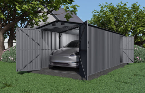 New 10x20 & 13x20 FT Metal Storage Garage Sheds – Reinforced Steel Frame - with 13x20 ft Building | Sold by Uncle Wiener's Wholesale