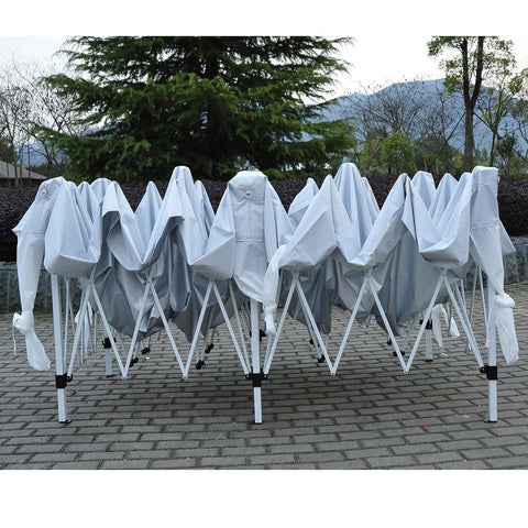 "10x20 FT Heavy Duty Pop-Up Wedding Party Tent Outdoor White Canopy"
"White 10x20 FT Gazebo Tent for Outdoor Events and Markets"
"Instant Shade 10x20 FT Pop-Up Event Tent with Heavy-Duty Frame"
