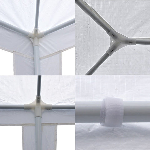"10x30 FT White Party Tent with 7 Window Panels Outdoor Event Canopy"
"Heavy Duty Outdoor Wedding Canopy 10x30 FT with Window Sidewalls"
"Large White Event Tent for Parties, Weddings, and Gatherings"