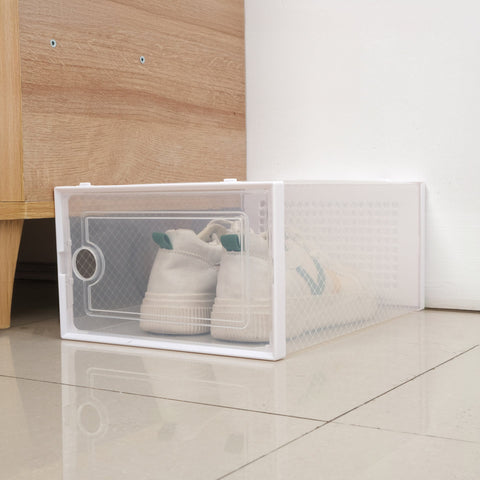 NEW 12 PACK STACKABLE SHOE STORAGE BOX - with | Sold by Uncle Wiener's Wholesale