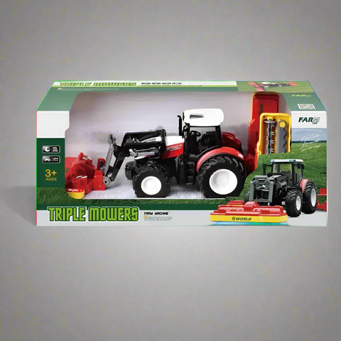 "1:24 Scale Remote Control Tractor Loader Toy for Kids"
"6-Channel RC Tractor Farm Toy with Realistic Design"
"Rechargeable Remote Control Tractor and Wagon Set"
"Durable 1:24 Scale RC Farm Truck Vehicles"
"Set of 1:24 Remote Control Farm Trucks for Kids"