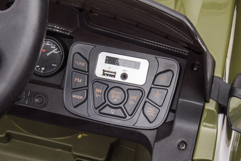 Olive green Toyota-style ride-on pickup truck for kids
Side view of remote-control kids truck with leather seat
Child’s electric ride-on truck with LED headlights
Toyota ride-on truck in olive green with suspension
Battery-powered pickup truck for toddlers