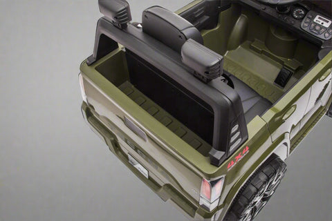 Olive green Toyota-style ride-on pickup truck for kids
Side view of remote-control kids truck with leather seat
Child’s electric ride-on truck with LED headlights
Toyota ride-on truck in olive green with suspension
Battery-powered pickup truck for toddlers