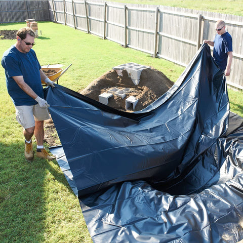 Flexible Black Liner – Unfolded on Grass