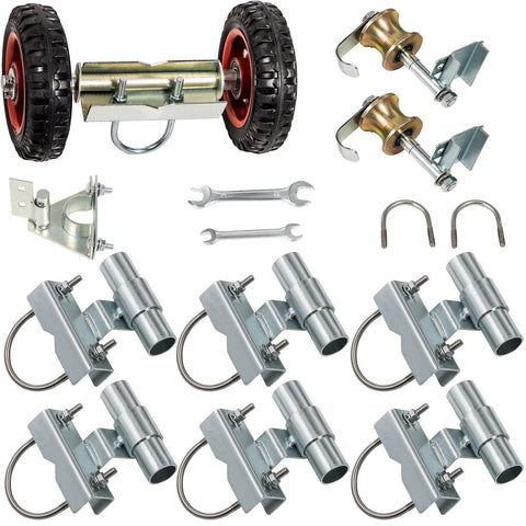 New 15 Pcs Chain Link Rolling Gate Fence Kit S1219 - with | Sold by Uncle Wiener's Wholesale