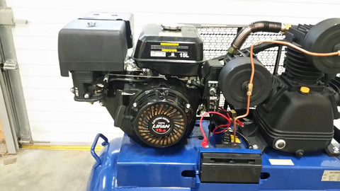 NEW 15HP GAS AIR COMPRESSOR 66 GAL TANK ELECTRIC START HEAVY DUTY PORTABLE INDUSTRIAL UNIT - with 39 GALLON 13HP | Sold by Uncle Wiener's Wholesale