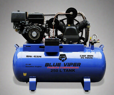 NEW 15HP GAS AIR COMPRESSOR 66 GAL TANK ELECTRIC START HEAVY DUTY PORTABLE INDUSTRIAL UNIT - with 39 GALLON 13HP | Sold by Uncle Wiener's Wholesale
