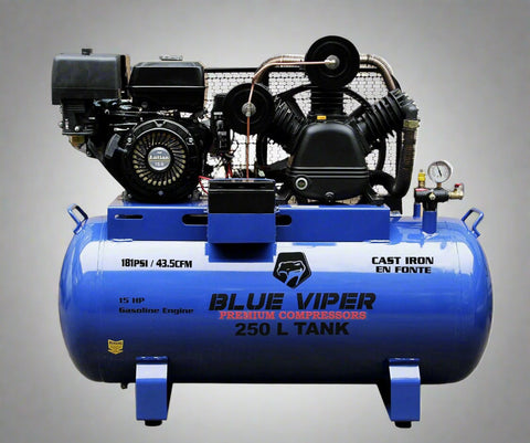 NEW 15HP GAS AIR COMPRESSOR 66 GAL TANK ELECTRIC START HEAVY DUTY PORTABLE INDUSTRIAL UNIT - with 39 GALLON 13HP | Sold by Uncle Wiener's Wholesale