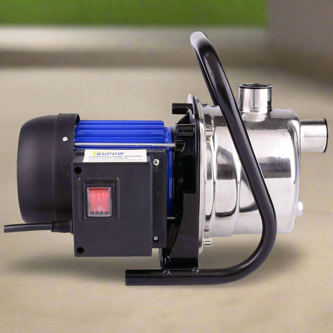 TP3020 Jet Pump – Stainless Steel Body with Black Motor Housing