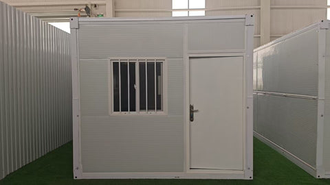 Exterior Image: Portable 19 FT Folding Insulated Container Office with Lockable Door – Outdoor View
Interior Image: Inside View of Modular Prefab Cabin Office with Window and Electrical Plug
Folded View: Foldable Prefab Container for Easy Transport and Setup
Setup Process: Step-by-step Setup of 19 FT Folding Steel Container Office
Multiple Angles: Various Views of the Portable Modular Work Cabin