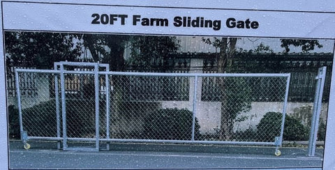 20 FT sliding chain link driveway gate – side view
Heavy-duty metal fence gate for wide driveway
SFSG20F driveway gate with chain link mesh design
Sliding gate installed in residential lot
Industrial security gate with chain link fencing