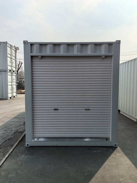 Roll-Up Door Mechanism Close-Up on 20FT Steel Storage Container