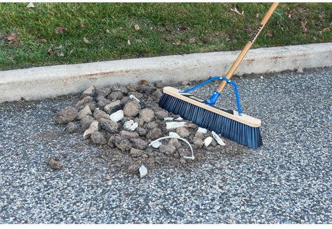 24 inch heavy-duty wood push broom for warehouse cleaning
Shop broom with long wood handle and bristle support brace
Garage floor sweeper for asphalt and concrete debris
Industrial heavy-duty broom with 60 inch handle
Bristled floor broom for outdoor surfaces and driveways