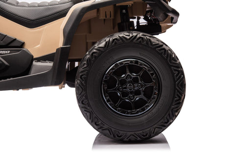 NEW 24V RIDE ON CAN AM OUTLANDER ATV - with Khaki | Sold by Uncle Wiener's Wholesale