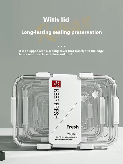 "airtight food container set with clear lids"
"3-pack BPA-free tritan food containers"
"stackable airtight containers for pantry"
"microwave and freezer-safe storage boxes"
"leak-proof food storage container set"