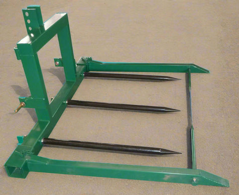 3 POINT TRACTOR HAY ROUND BALE SPEAR - SKID STEER ATTACHMENT with | Sold by Uncle Wiener's Wholesale