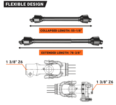 3-point tractor post hole digger in field with 12 inch auger bit
Auger attachment technical diagram showing dimensions
Close-up of 12-inch heavy-duty auger bit