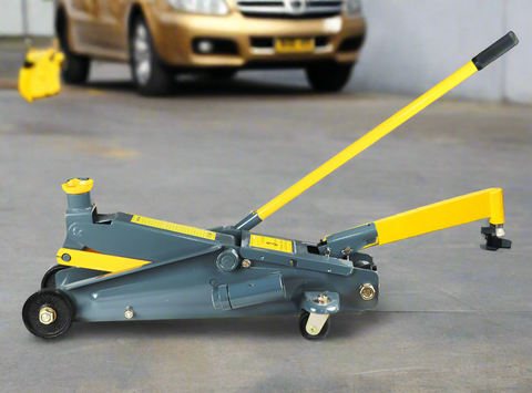 3-Ton Hydraulic Floor Jack – Yellow Long-Neck Design for Trucks
Heavy-Duty Jack for SUVs and Light Trucks – Full Side View